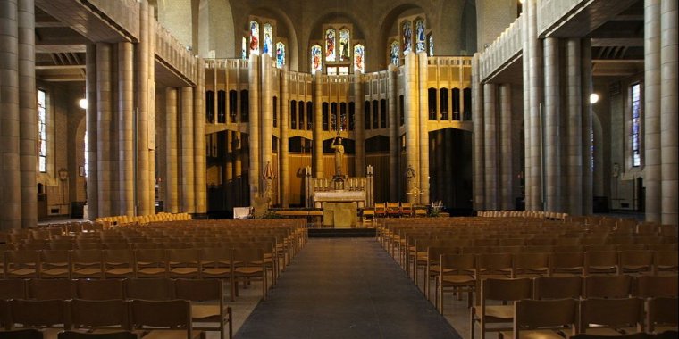 Basilica of the Sacred Heart (Basiliek van het Heilig Hart / Basilique du  Sacré Coeur / Basilica Koekelberg), Brussels, Belgium